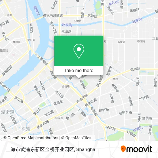 上海市黄浦东新区金桥开业园区 map