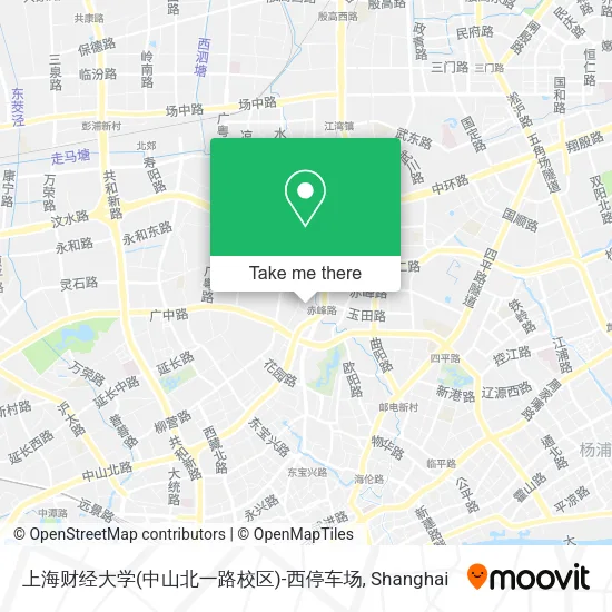 上海财经大学(中山北一路校区)-西停车场 map