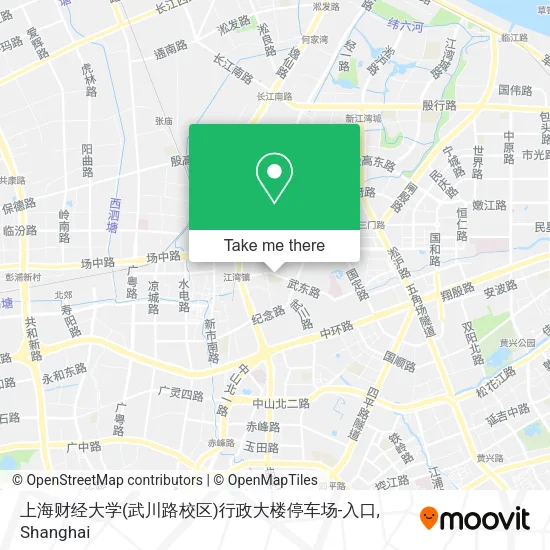 上海财经大学(武川路校区)行政大楼停车场-入口 map