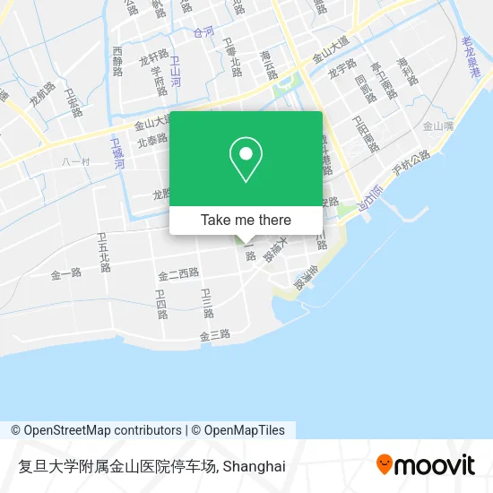 复旦大学附属金山医院停车场 map