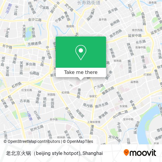 老北京火锅（beijing style hotpot) map