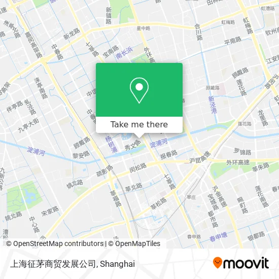 上海征茅商贸发展公司 map