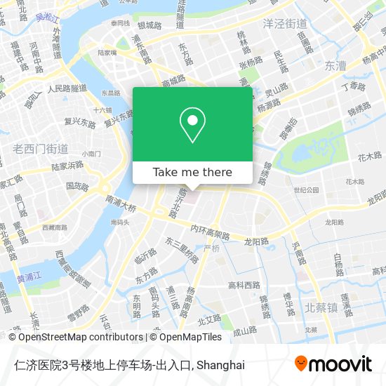 仁济医院3号楼地上停车场-出入口 map