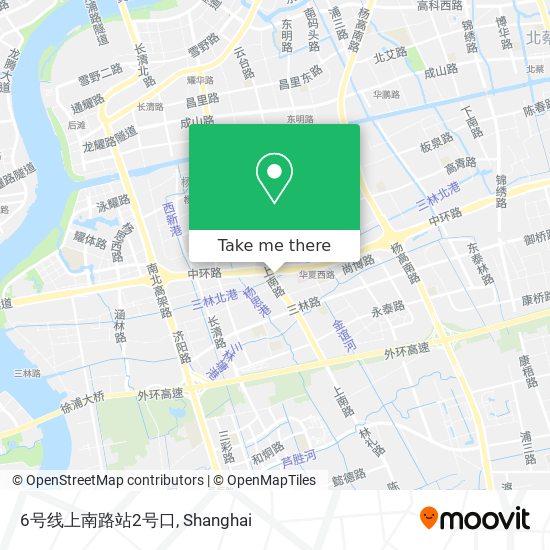 6号线上南路站2号口 map