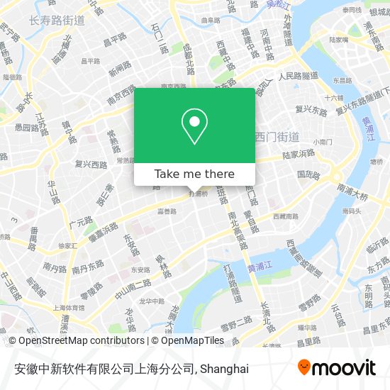 安徽中新软件有限公司上海分公司 map