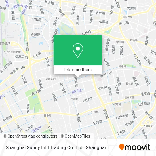 Shanghai Sunny Int'l Trading Co. Ltd. map
