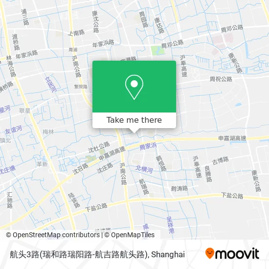 航头3路(瑞和路瑞阳路-航吉路航头路) map