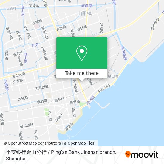 平安银行金山分行 / Ping'an Bank Jinshan branch map