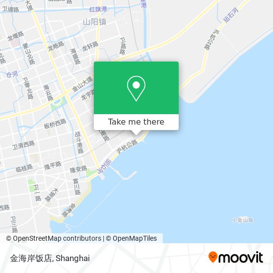 金海岸饭店 map