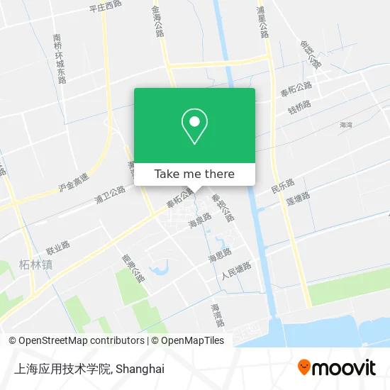 上海应用技术学院 map