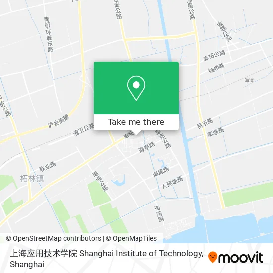 上海应用技术学院 Shanghai Institute of Technology map