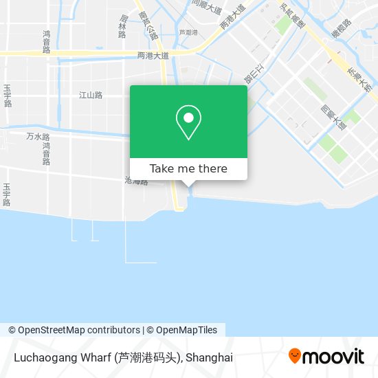 Luchaogang Wharf (芦潮港码头) map