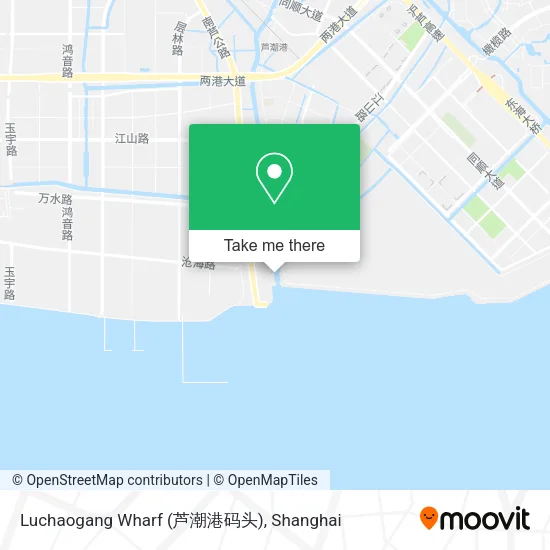 Luchaogang Wharf (芦潮港码头) map