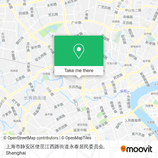上海市静安区使茁江西路街道永泰居民委员会 map
