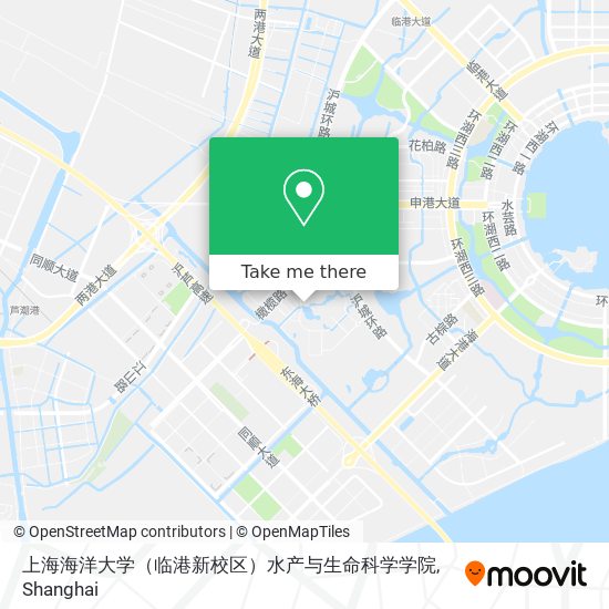 上海海洋大学（临港新校区）水产与生命科学学院 map