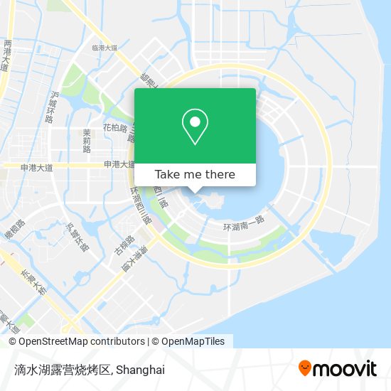 滴水湖露营烧烤区 map