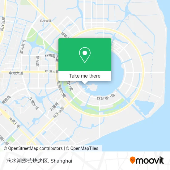 滴水湖露营烧烤区 map