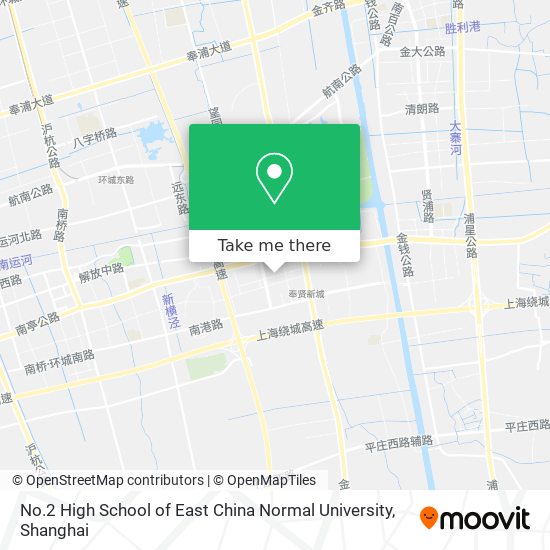 No.2 High School of East China Normal University map