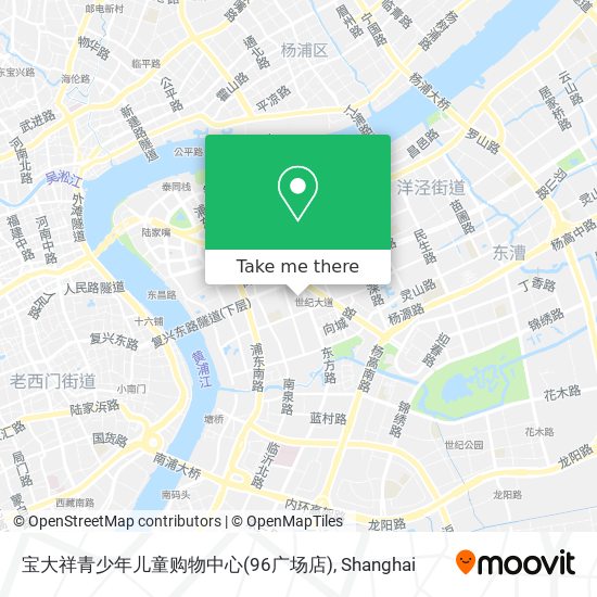 宝大祥青少年儿童购物中心(96广场店) map