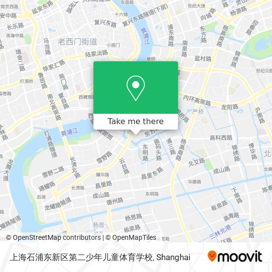 上海石浦东新区第二少年儿童体育学校 map