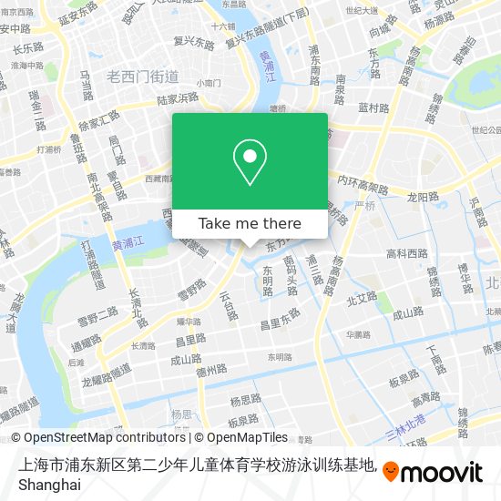 上海市浦东新区第二少年儿童体育学校游泳训练基地 map