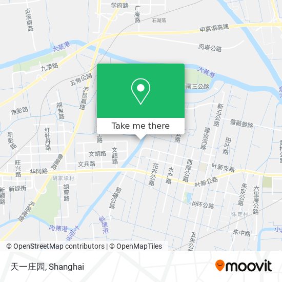 天一庄园 map