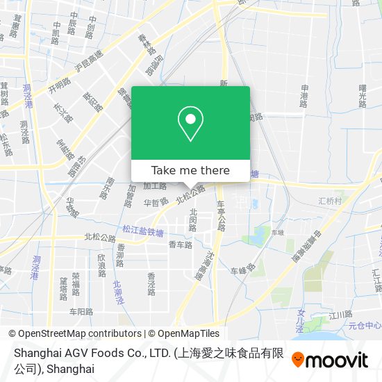 Shanghai AGV Foods Co., LTD. (上海愛之味食品有限公司) map