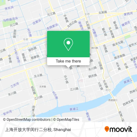 上海开放大学闵行二分校 map