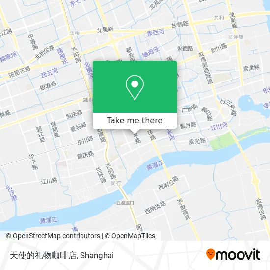 天使的礼物咖啡店 map