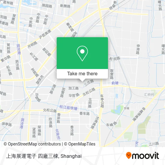 上海展運電子 四廠三棟 map