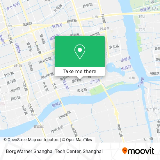 BorgWarner Shanghai Tech Center map