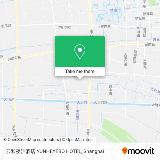 云和夜泊酒店 YUNHEYEBO HOTEL map