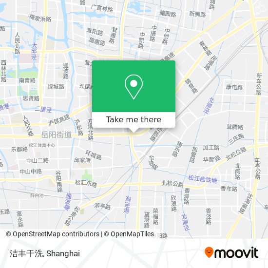 洁丰干洗 map