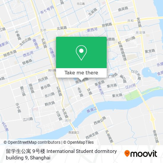 留学生公寓 9号楼 International Student dormitory building 9 map