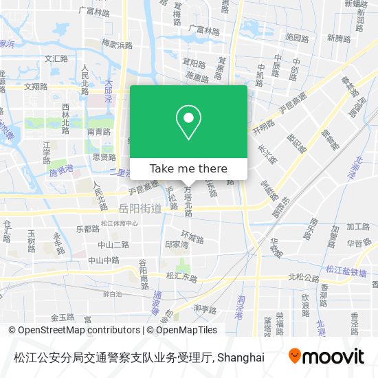 松江公安分局交通警察支队业务受理厅 map
