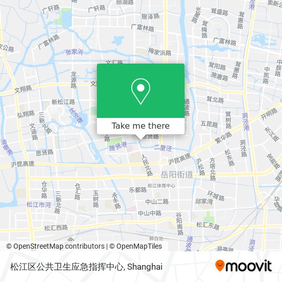 松江区公共卫生应急指挥中心 map