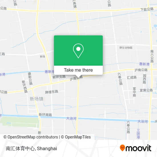 南汇体育中心 map
