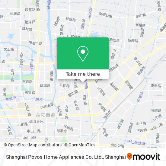 Shanghai Povos Home Appliances Co. Ltd. map