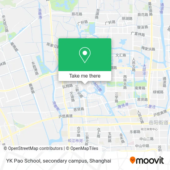 YK Pao School, secondary campus map