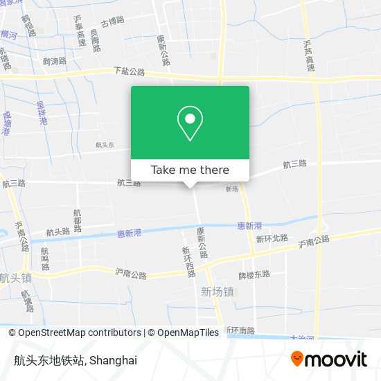 航头东地铁站 map