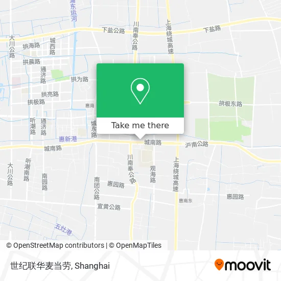 世纪联华麦当劳 map