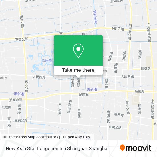 New Asia Star Longshen Inn Shanghai map