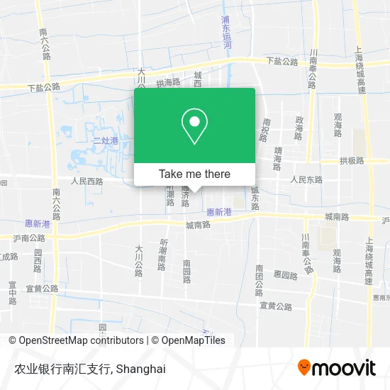 农业银行南汇支行 map
