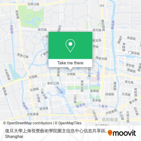 復旦大學上海視覺藝術學院圖文信息中心信息共享區 map
