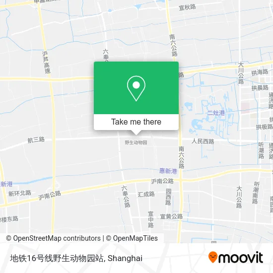 地铁16号线野生动物园站 map