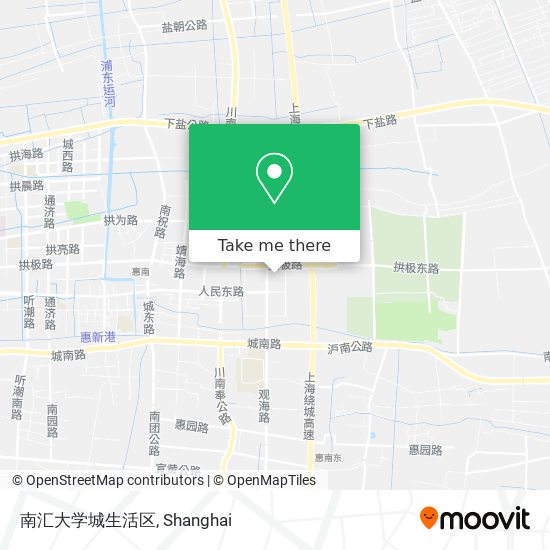 南汇大学城生活区 map