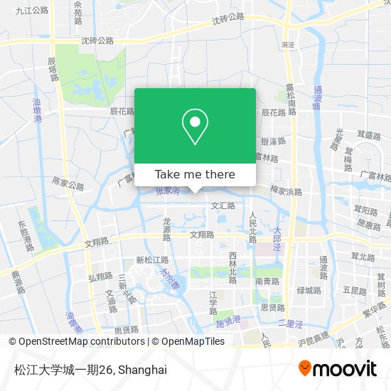 松江大学城一期26 map