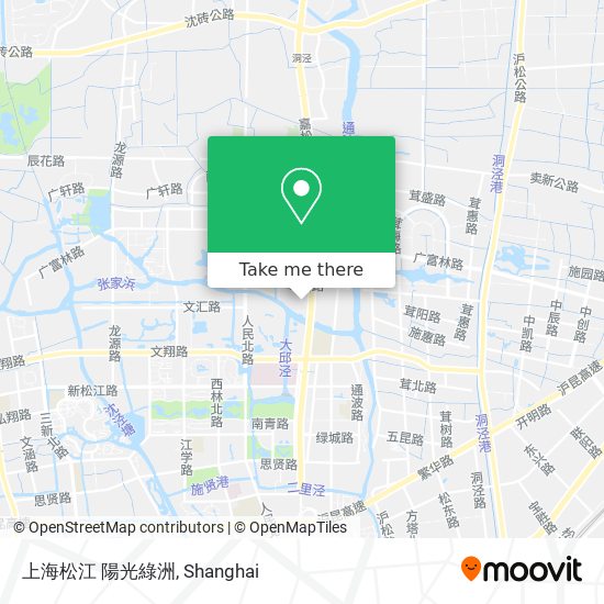 上海松江 陽光綠洲 map