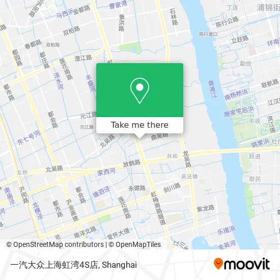 一汽大众上海虹湾4S店 map
