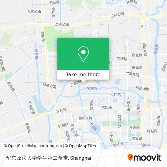 华东政法大学学生第二食堂 map